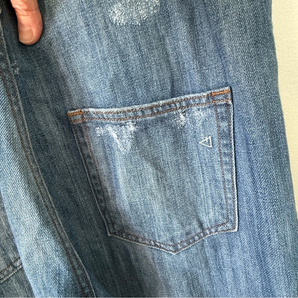 Hidden Jeans Bailey Boyfriend Classic Blue Women's Denim Overalls - Picture 7 of 13